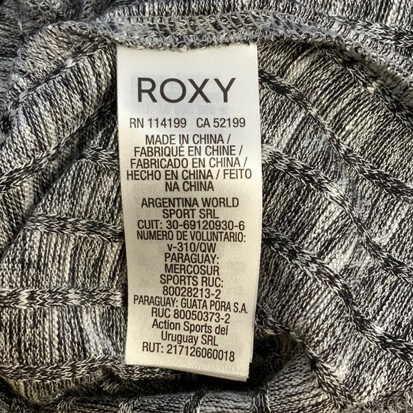 ROXY Junior's Cloudy Days Top Black Size Medium KTE1 - Picture 9 of 11